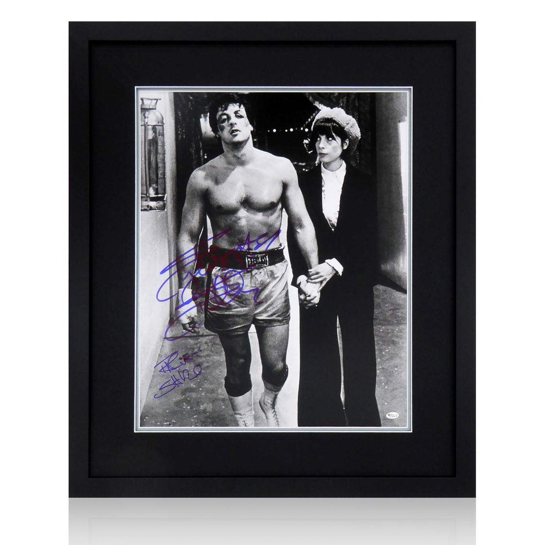 Sylvester Stallone & Talia Shire Signed Rocky Display (OA)