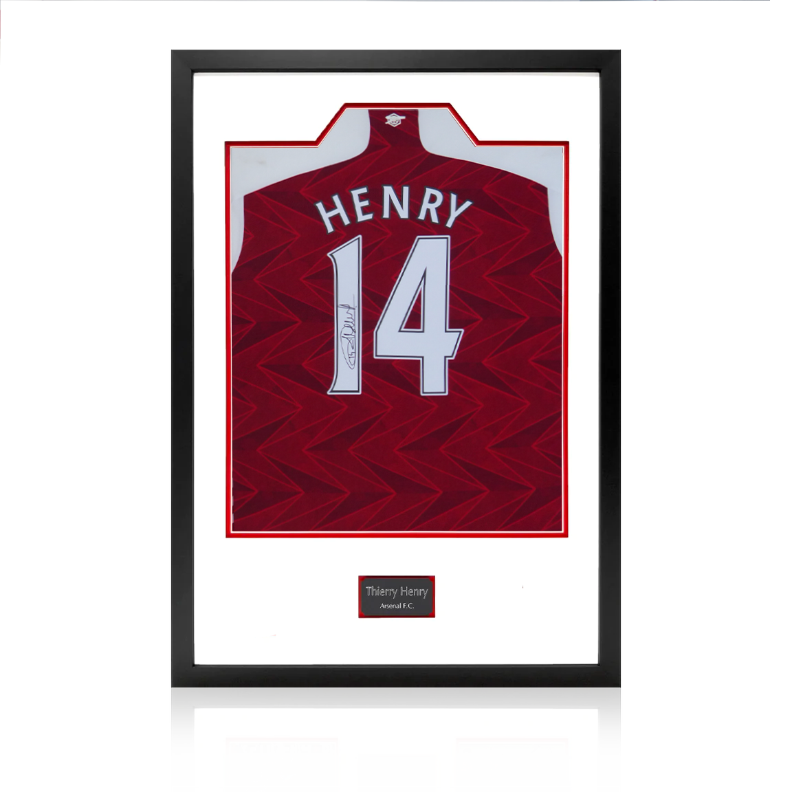 THIERRY HENRY - SIGNED AUTOGRAPH ARSENAL HOME FOOTBALL KIT SHIRT - PM  Antiques & Collectables