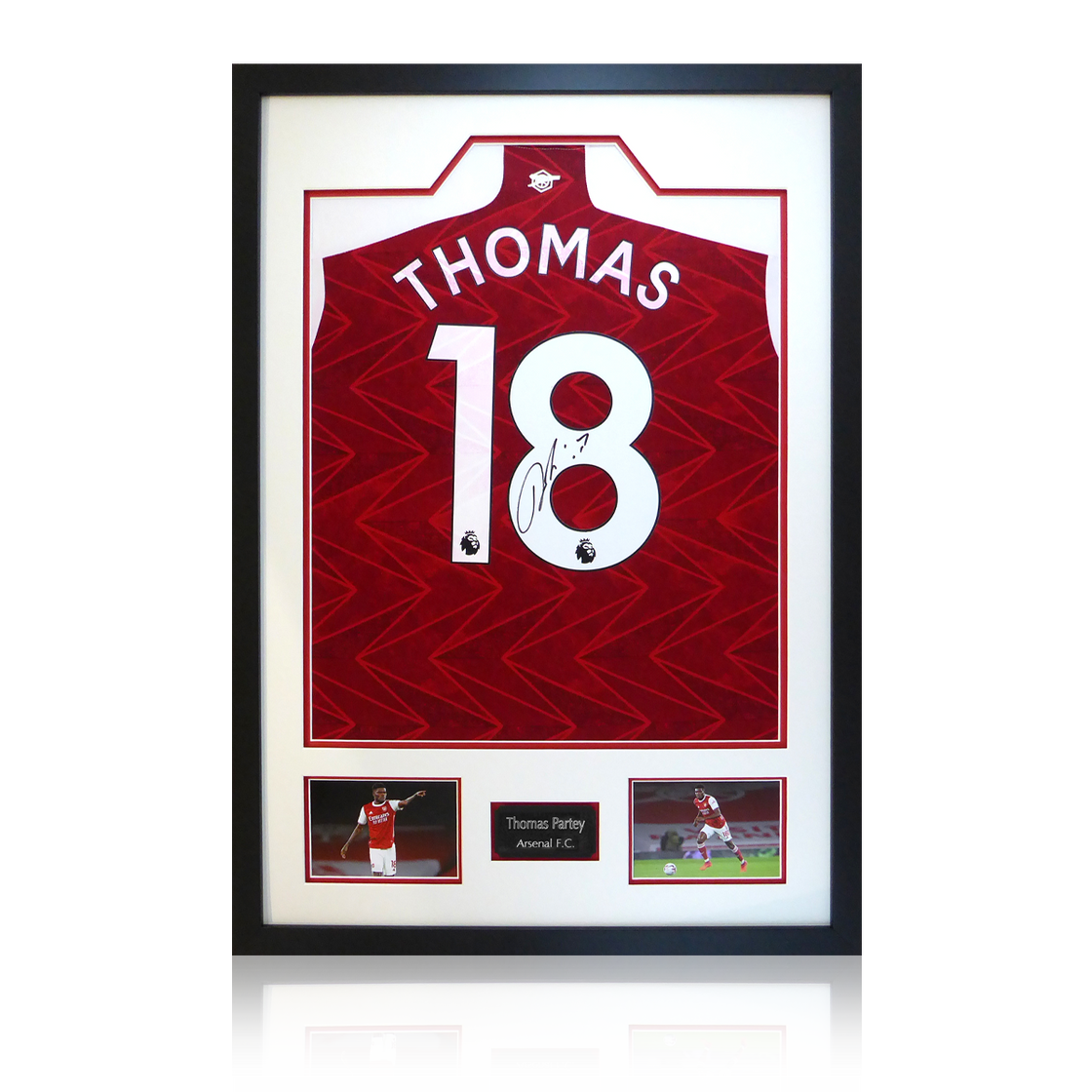 Thomas Partey Signed 20/21 Arsenal Framed Shirt Premium Frame