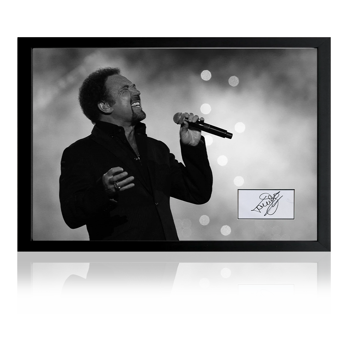 Tom Jones Signed Display The Fan Cave Memorabilia