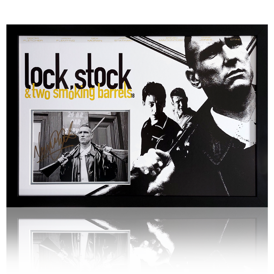 Vinnie Jones Signed Lock, Stock and Two Smoking Barrels Iconic Frame