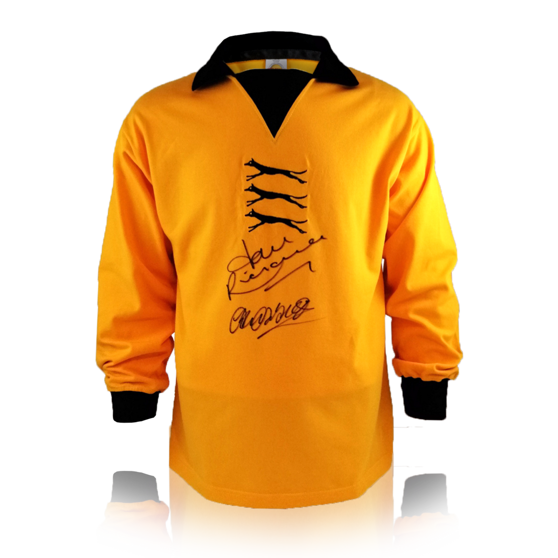 John Richards & Kenny Hibbitt Signed Wolves Shirt