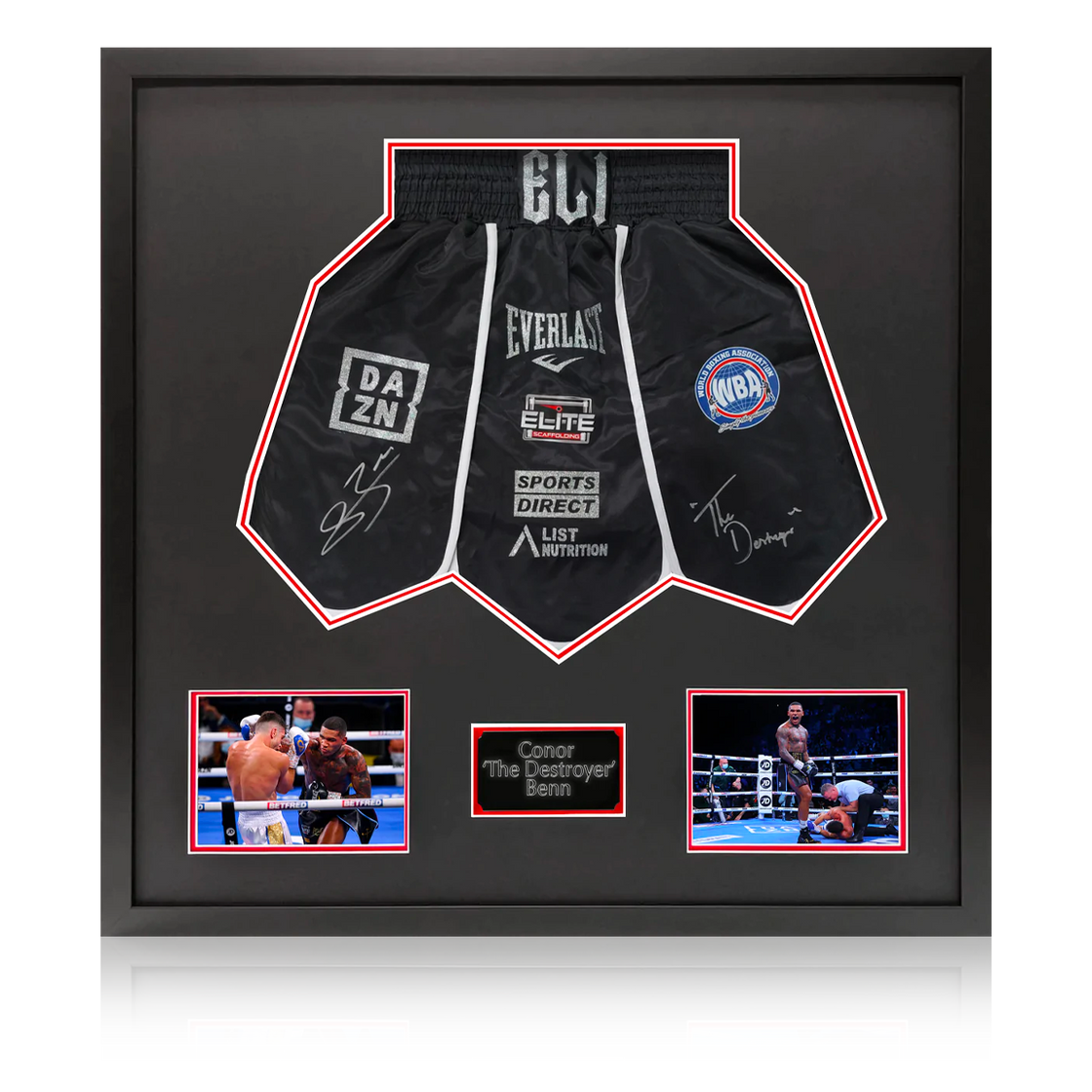 Conor Benn Signed Shorts Elite Frame