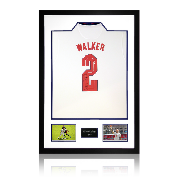 Kyle Walker Signed England Shirt - 2020-22, Number 2 Autograph Jersey